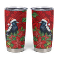 Australian Magpie Tumbler Cup Aboriginal Inspired Christmas - Aussie Hoodie