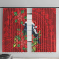 Australian Magpie Window Curtain Aboriginal Inspired Christmas - Aussie Hoodie