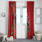 Australian Magpie Window Curtain Aboriginal Inspired Christmas - Aussie Hoodie