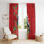 Australian Magpie Window Curtain Aboriginal Inspired Christmas - Aussie Hoodie