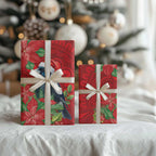Australian Magpie Wrapping Paper Aboriginal Inspired Christmas - Aussie Hoodie