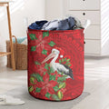 Australian Pelican Laundry Basket Aboriginal Inspired Christmas - Aussie Hoodie