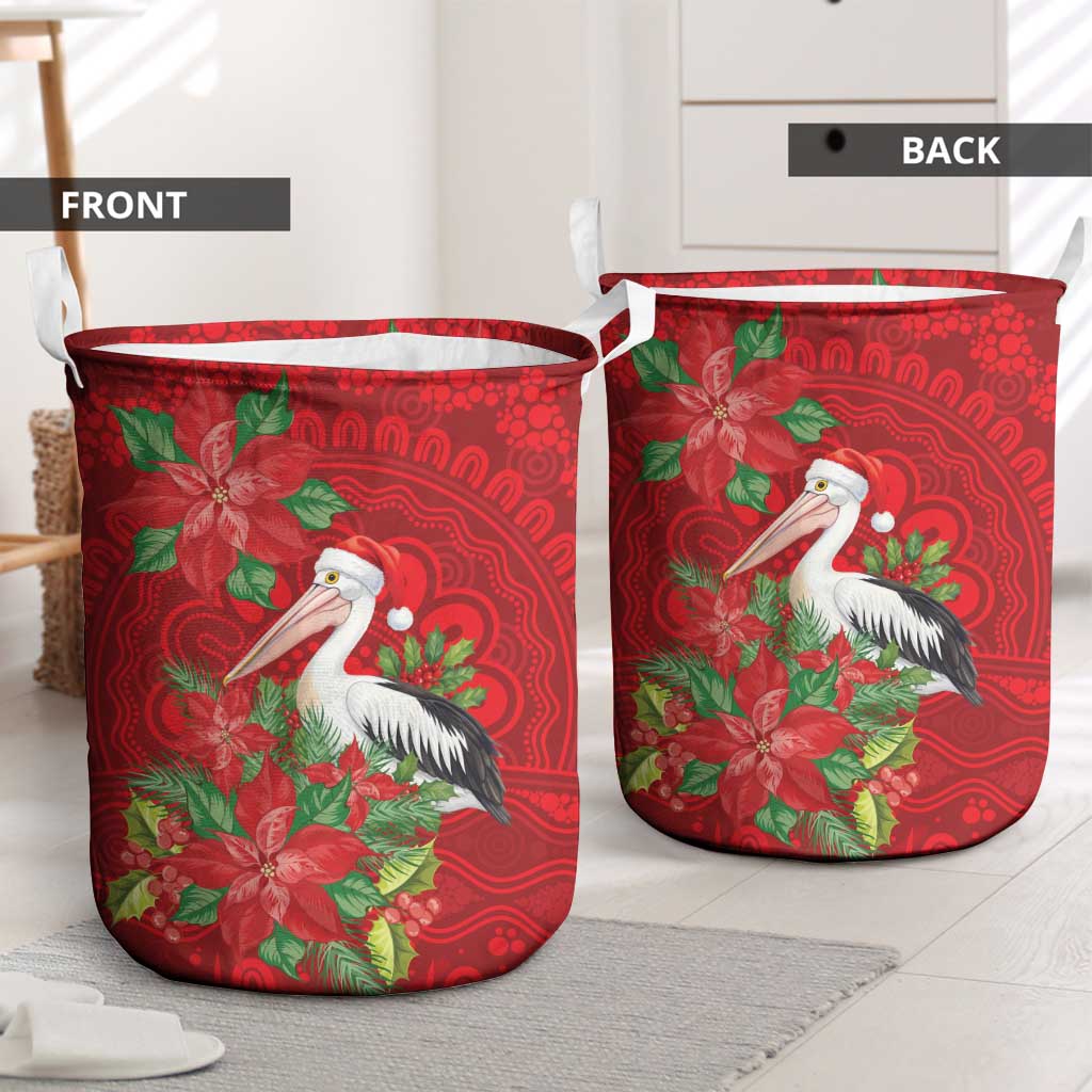 Australian Pelican Laundry Basket Aboriginal Inspired Christmas - Aussie Hoodie
