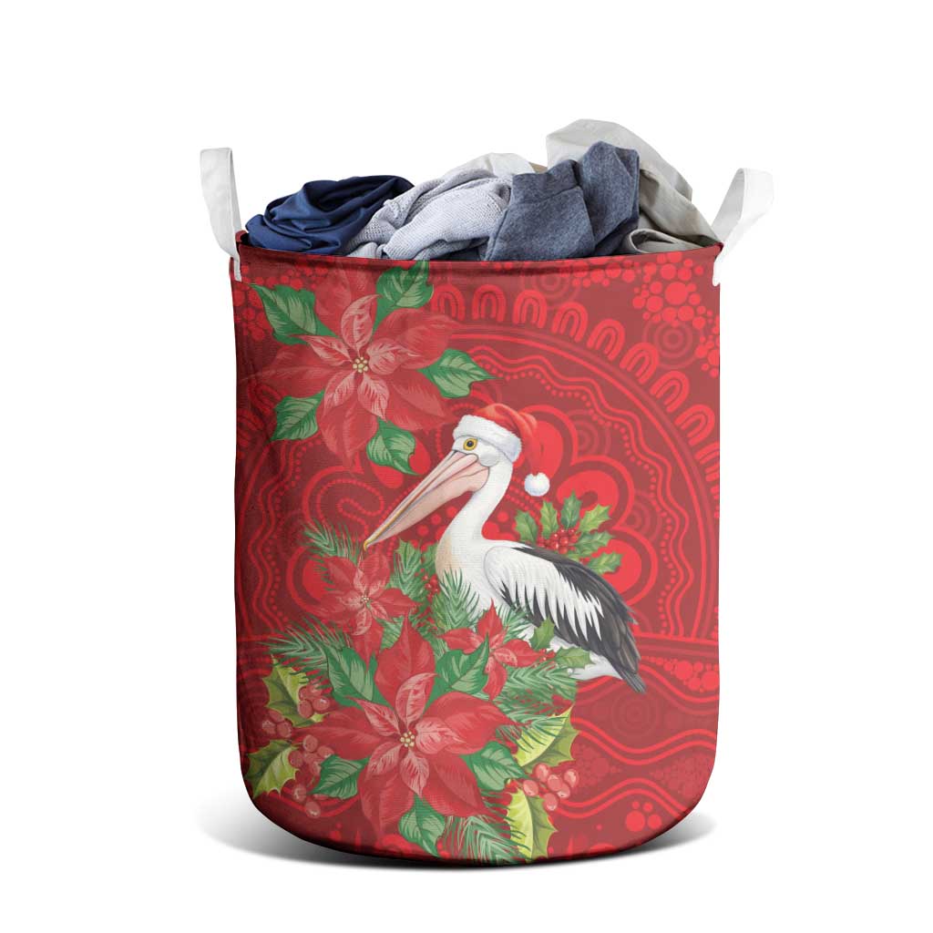 Australian Pelican Laundry Basket Aboriginal Inspired Christmas - Aussie Hoodie