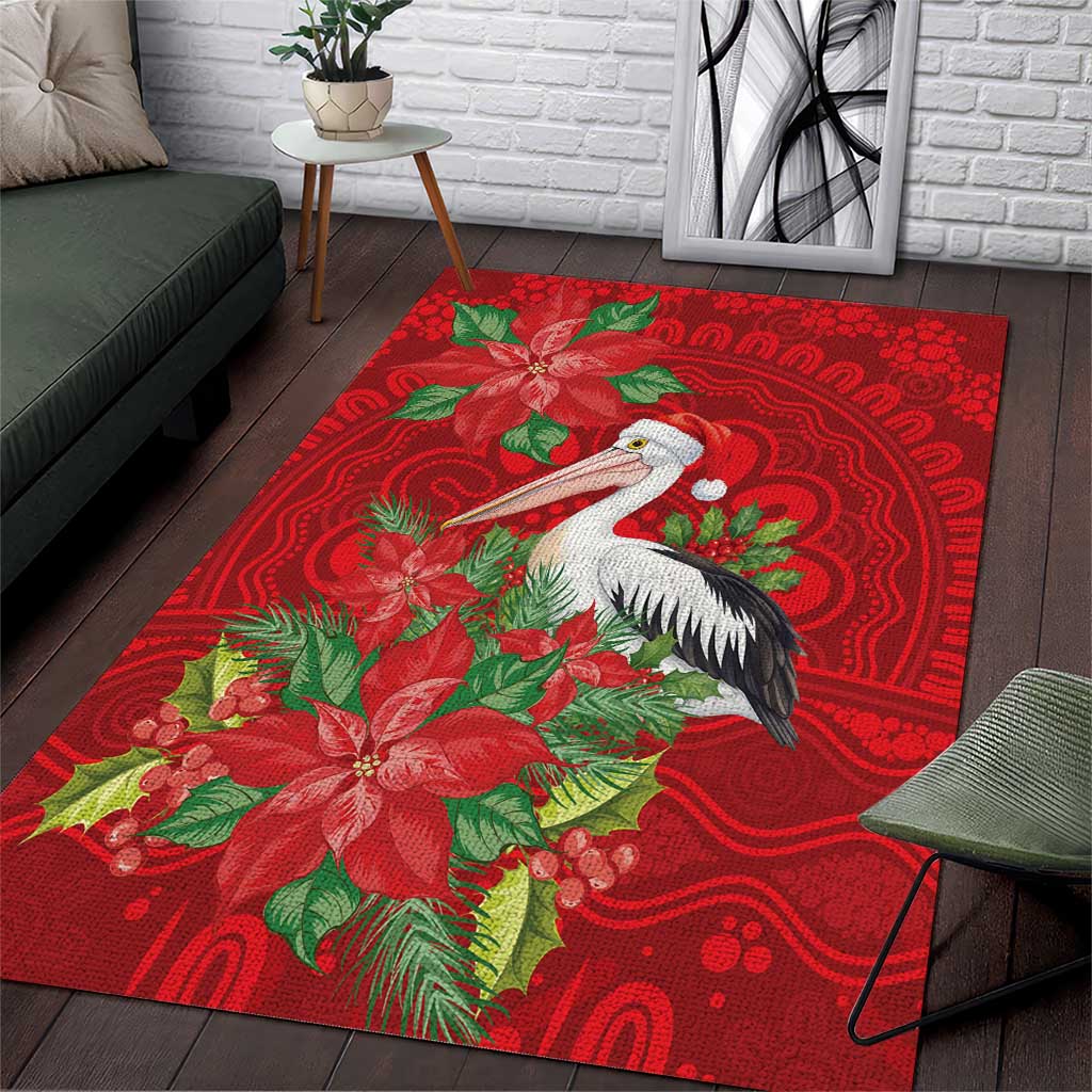 Australian Pelican Area Rug Aboriginal Inspired Christmas - Aussie Hoodie