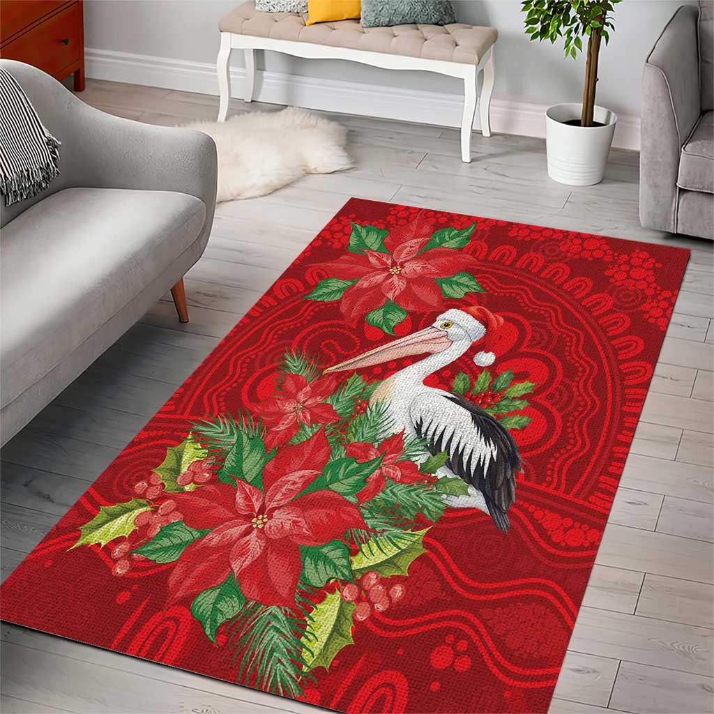 Australian Pelican Area Rug Aboriginal Inspired Christmas - Aussie Hoodie