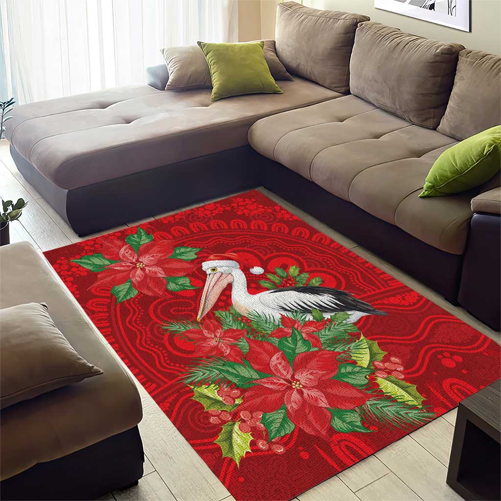 Australian Pelican Area Rug Aboriginal Inspired Christmas - Aussie Hoodie
