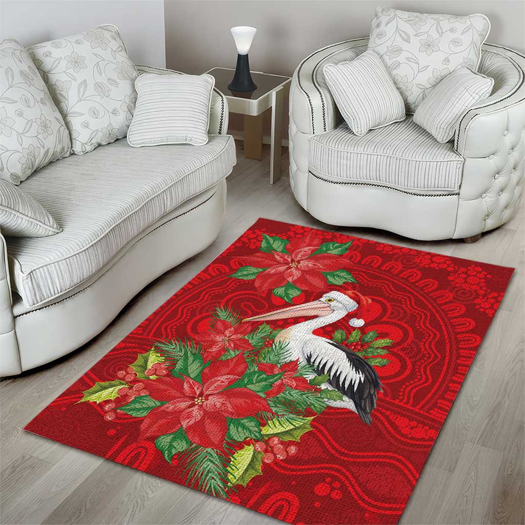Australian Pelican Area Rug Aboriginal Inspired Christmas - Aussie Hoodie