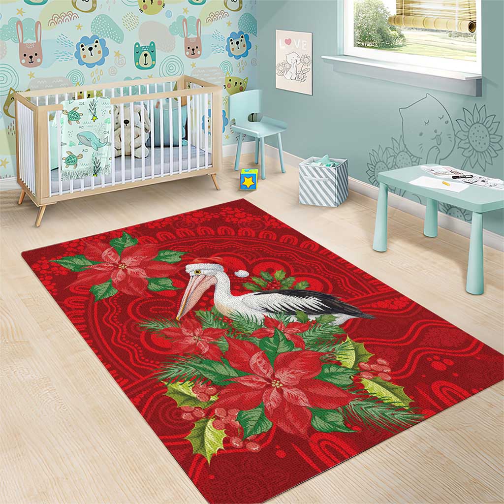 Australian Pelican Area Rug Aboriginal Inspired Christmas - Aussie Hoodie