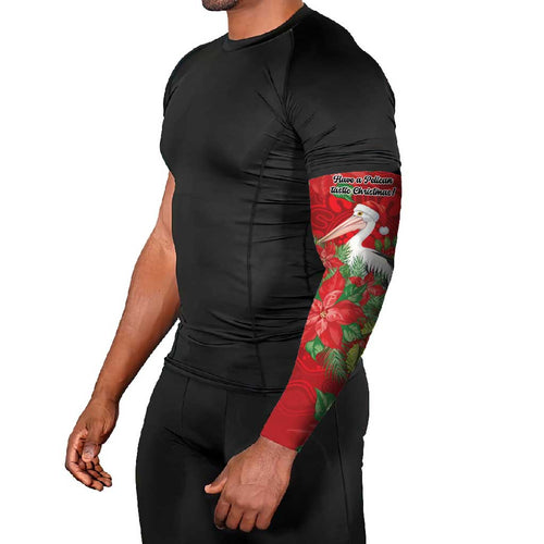 Australian Pelican Arm Sleeves Aboriginal Inspired Christmas - Aussie Hoodie