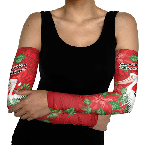 Australian Pelican Arm Sleeves Aboriginal Inspired Christmas - Aussie Hoodie