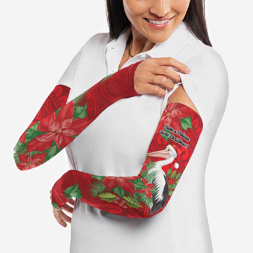 Australian Pelican Arm Sleeves Aboriginal Inspired Christmas - Aussie Hoodie