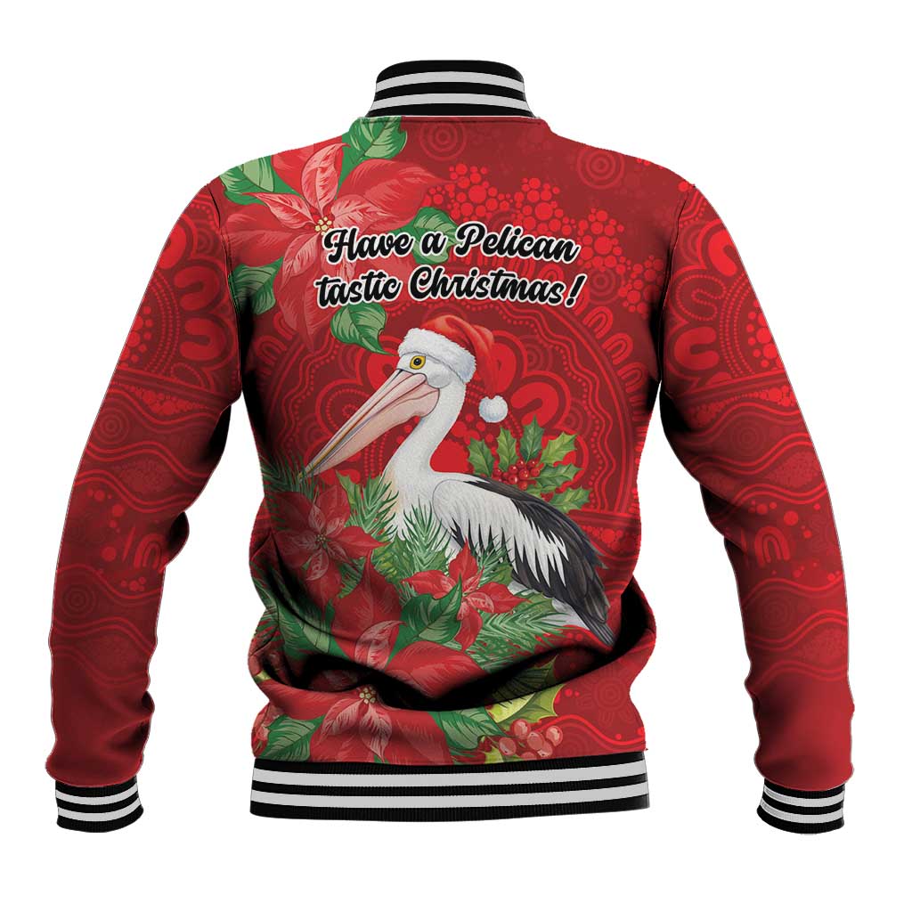 Australian Pelican Baseball Jacket Aboriginal Inspired Christmas - Aussie Hoodie