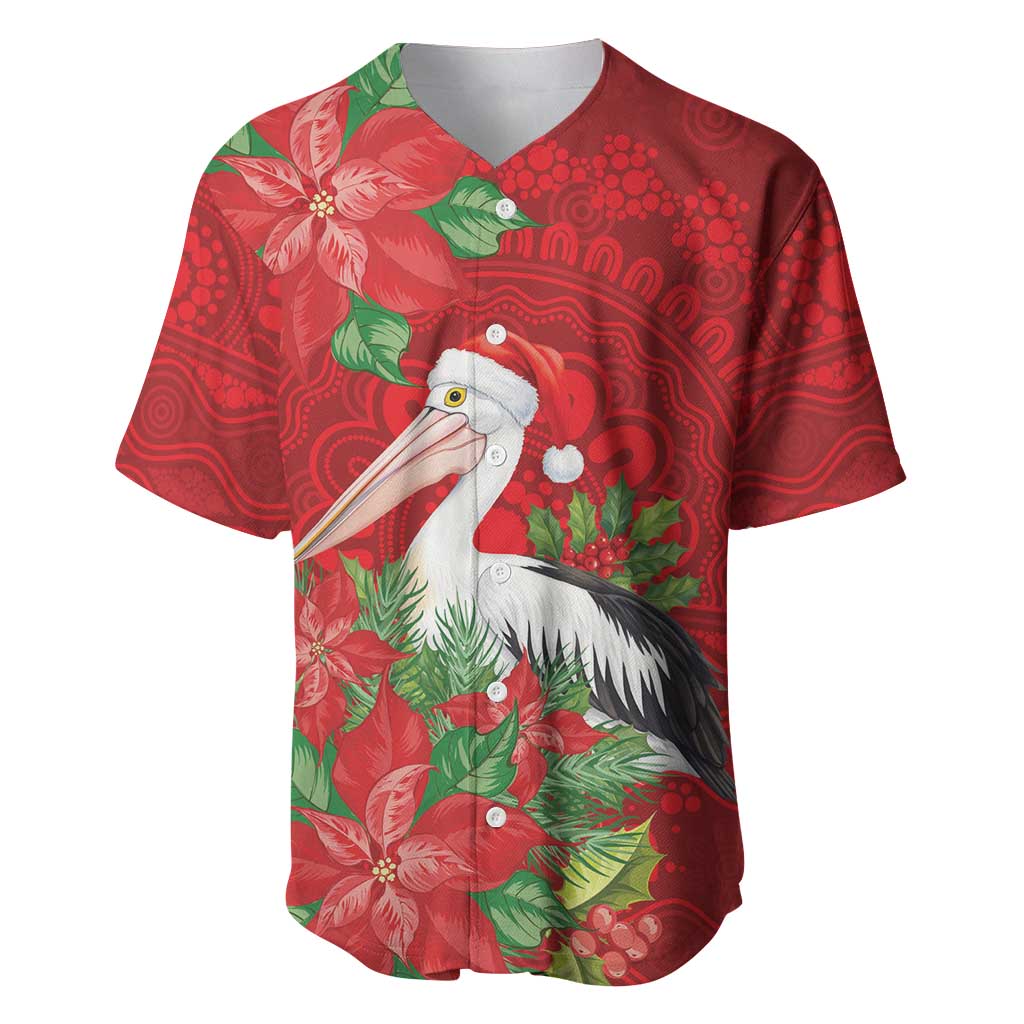 Australian Pelican Baseball Jersey Aboriginal Inspired Christmas - Aussie Hoodie