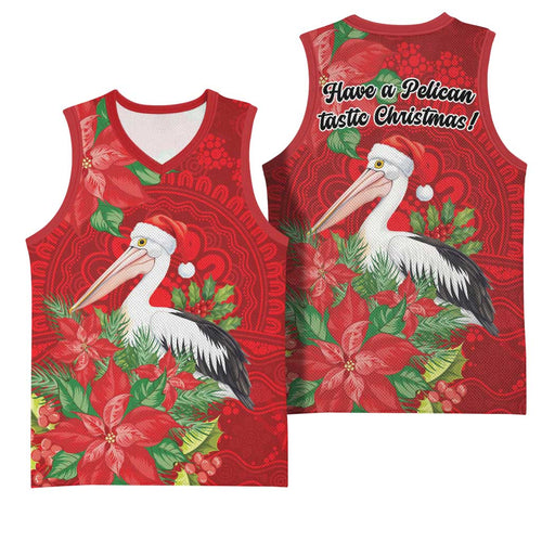 Australian Pelican Basketball Jersey Aboriginal Inspired Christmas - Aussie Hoodie
