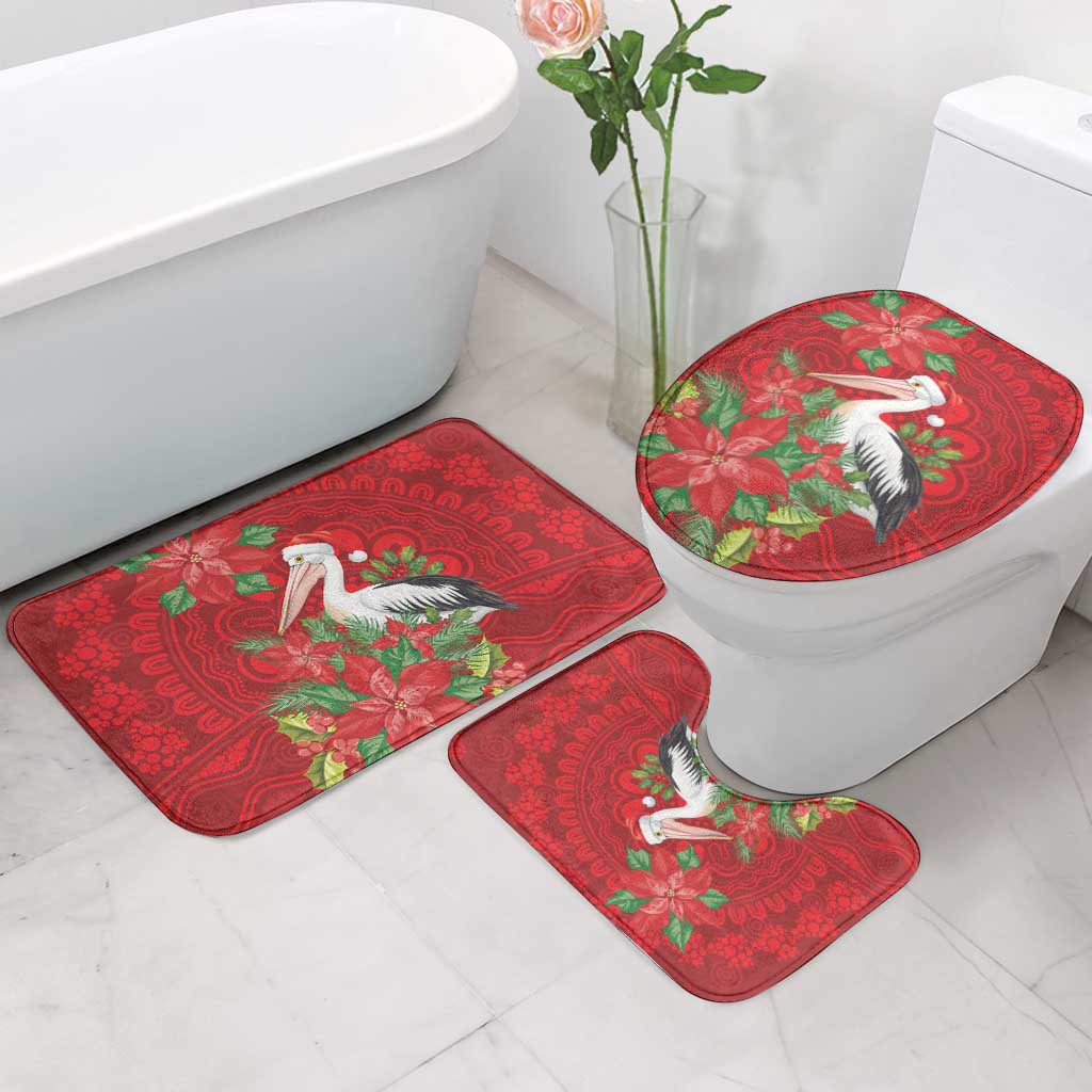 Australian Pelican Bathroom Set Aboriginal Inspired Christmas - Aussie Hoodie