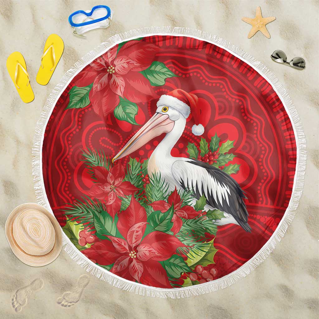 Australian Pelican Beach Blanket Aboriginal Inspired Christmas - Aussie Hoodie