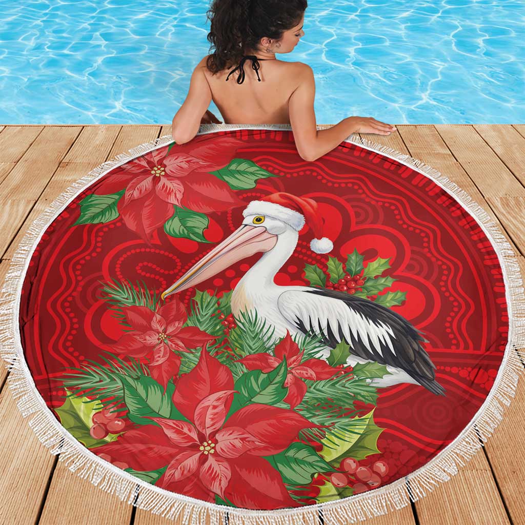 Australian Pelican Beach Blanket Aboriginal Inspired Christmas - Aussie Hoodie