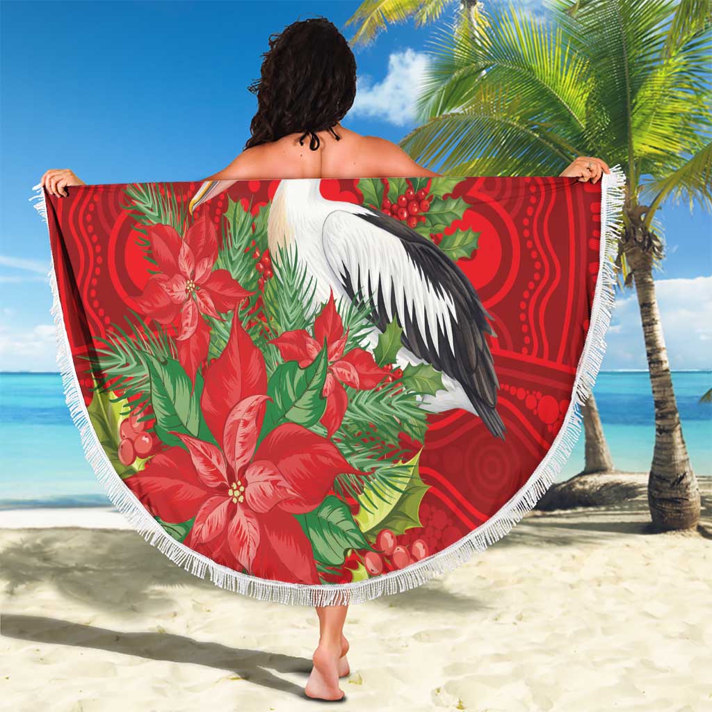 Australian Pelican Beach Blanket Aboriginal Inspired Christmas - Aussie Hoodie