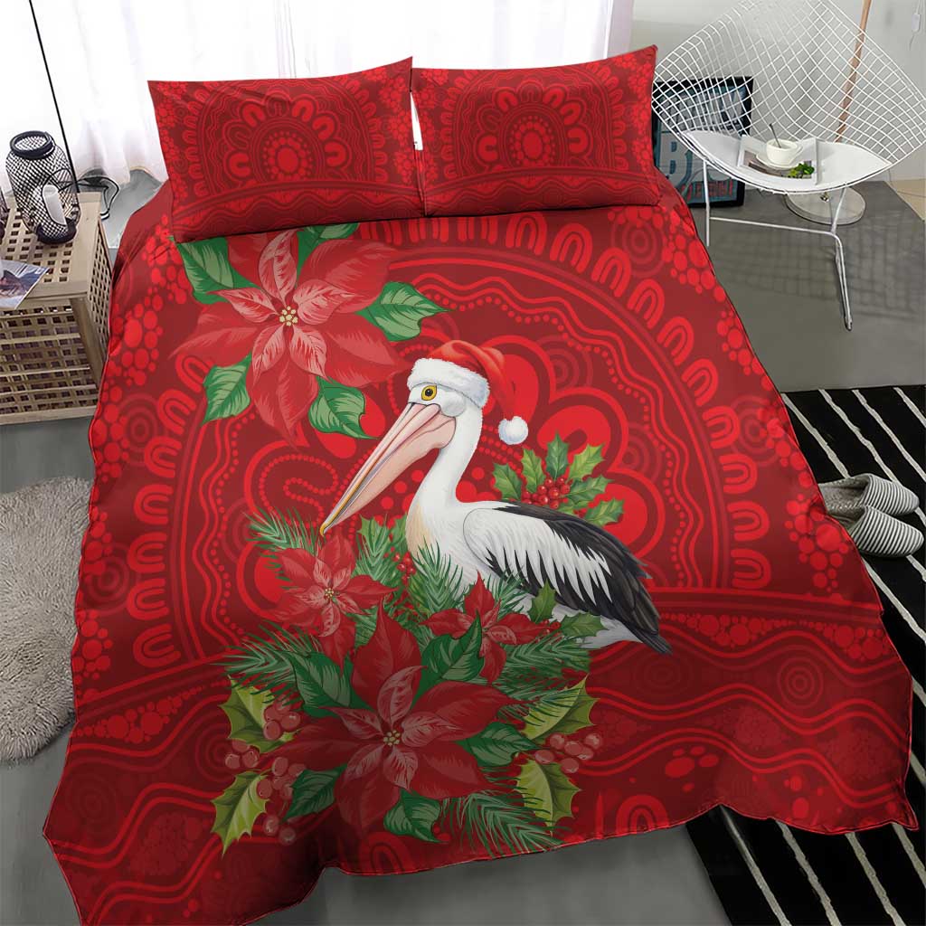 Australian Pelican Bedding Set Aboriginal Inspired Christmas - Aussie Hoodie