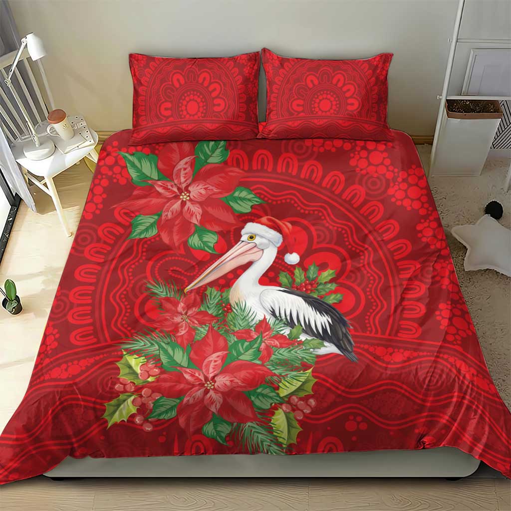 Australian Pelican Bedding Set Aboriginal Inspired Christmas - Aussie Hoodie