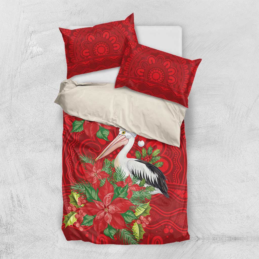 Australian Pelican Bedding Set Aboriginal Inspired Christmas - Aussie Hoodie