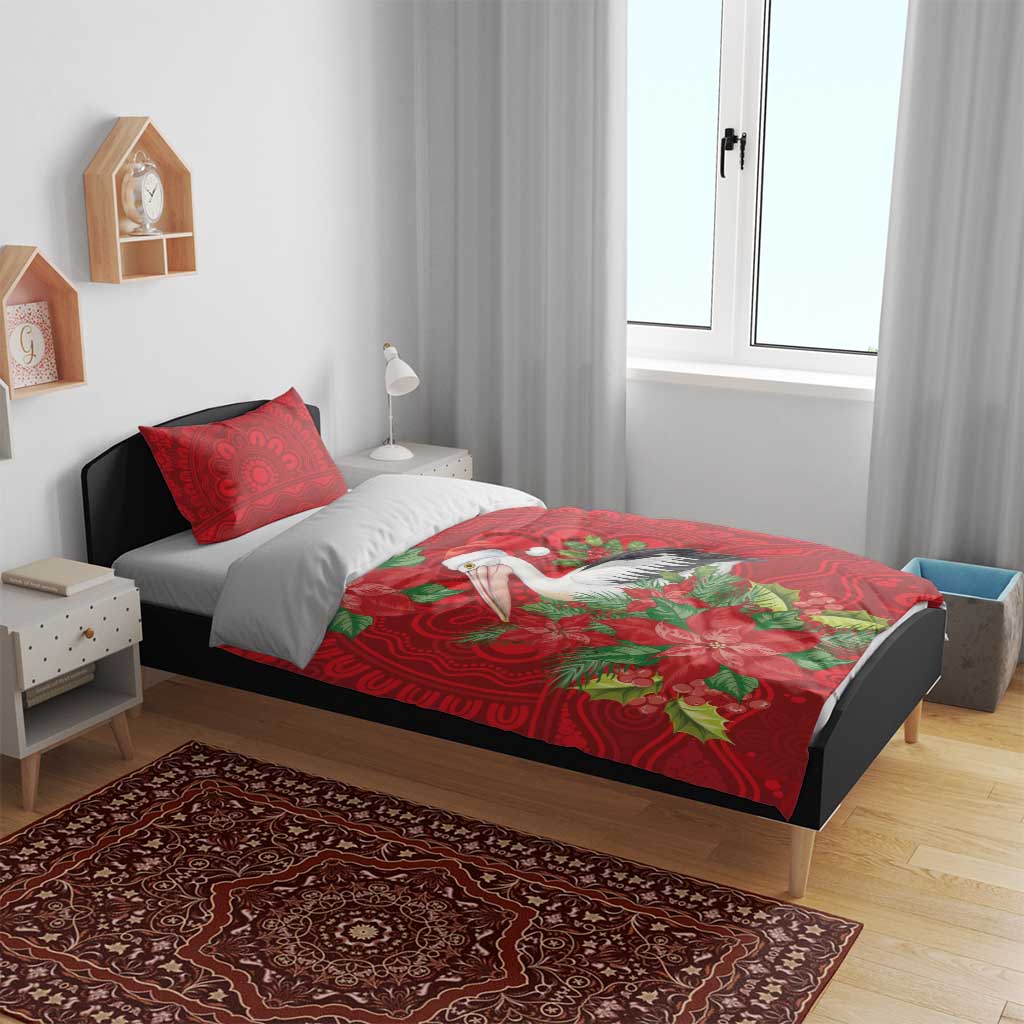 Australian Pelican Bedding Set Aboriginal Inspired Christmas - Aussie Hoodie