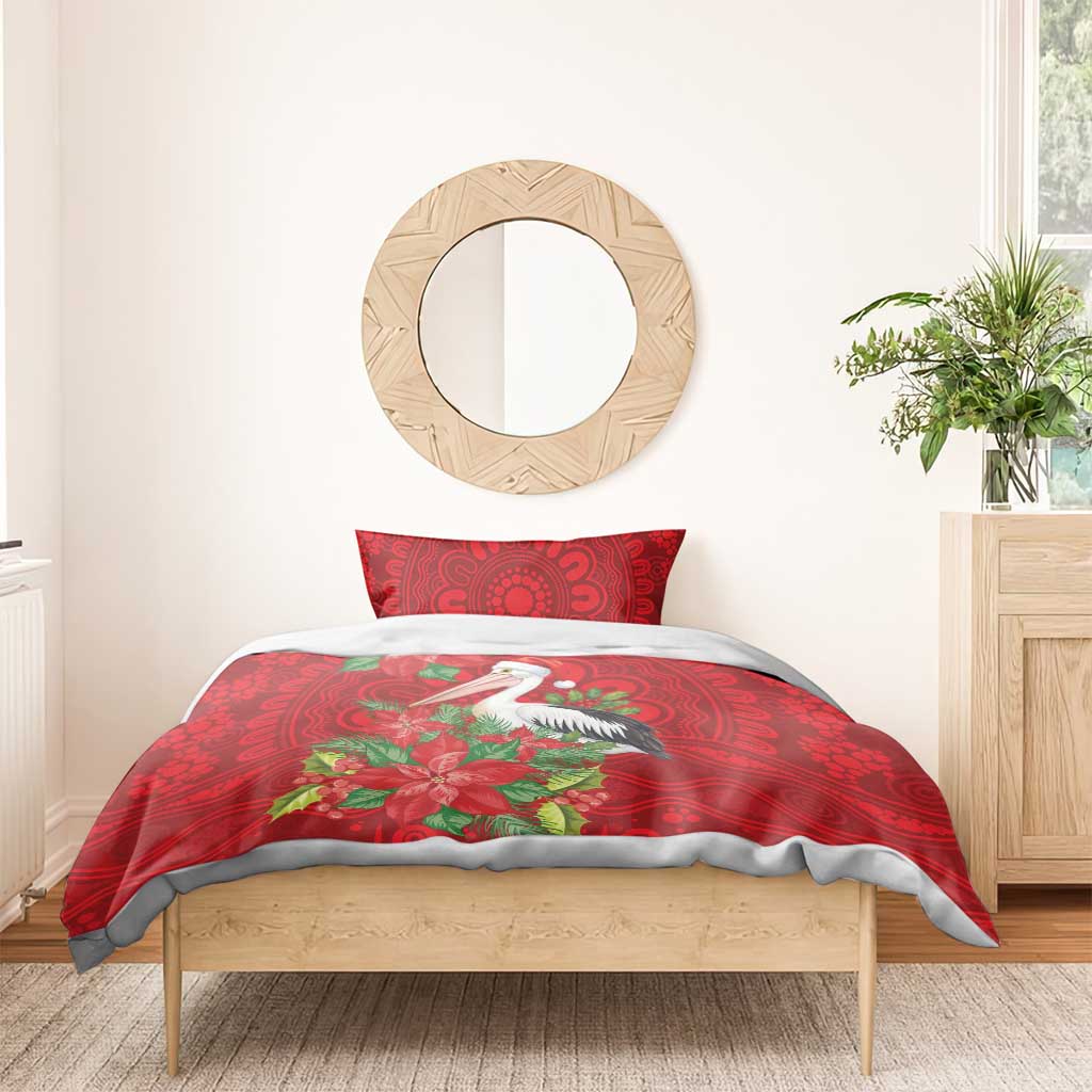 Australian Pelican Bedding Set Aboriginal Inspired Christmas - Aussie Hoodie