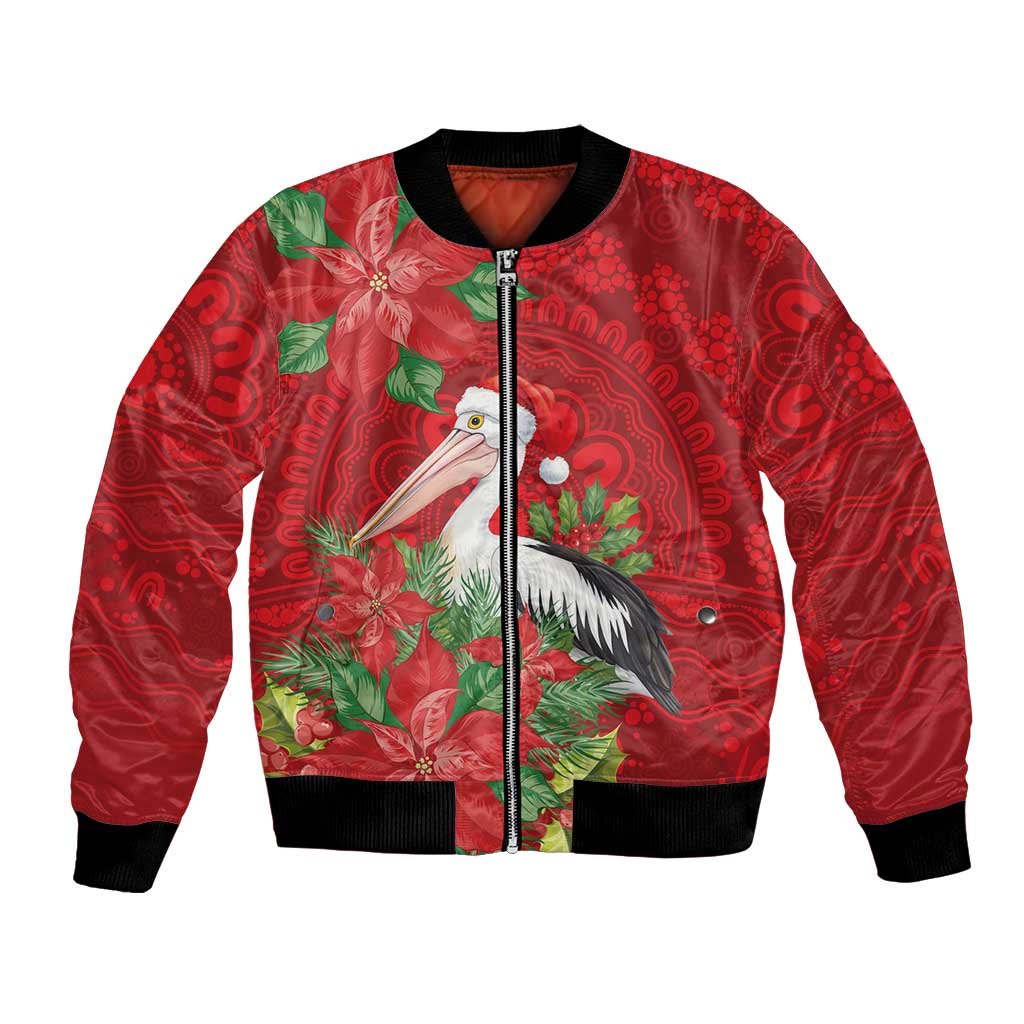 Australian Pelican Bomber Jacket Aboriginal Inspired Christmas - Aussie Hoodie
