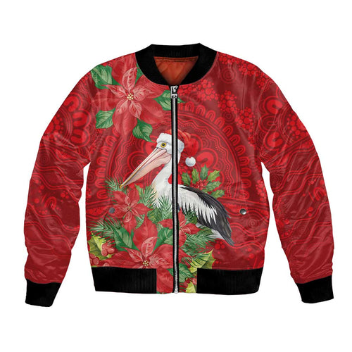 Australian Pelican Bomber Jacket Aboriginal Inspired Christmas - Aussie Hoodie