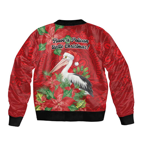 Australian Pelican Bomber Jacket Aboriginal Inspired Christmas - Aussie Hoodie