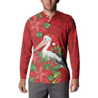 Australian Pelican Button Sweatshirt Aboriginal Inspired Christmas - Aussie Hoodie