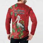 Australian Pelican Button Sweatshirt Aboriginal Inspired Christmas - Aussie Hoodie