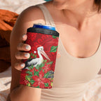 Australian Pelican 4 in 1 Can Cooler Tumbler Aboriginal Inspired Christmas - Aussie Hoodie