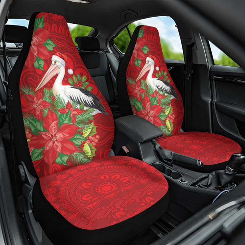 Australian Pelican Car Seat Cover Aboriginal Inspired Christmas - Aussie Hoodie
