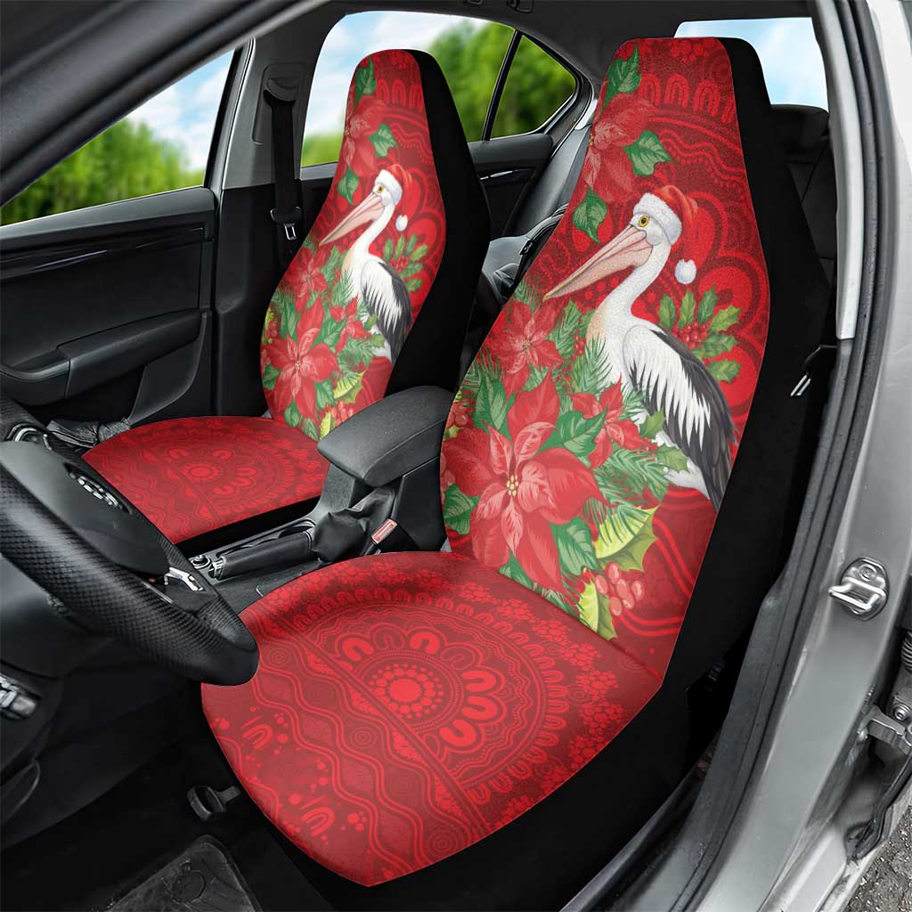 Australian Pelican Car Seat Cover Aboriginal Inspired Christmas - Aussie Hoodie