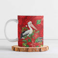 Australian Pelican Ceramic Mug Aboriginal Inspired Christmas - Aussie Hoodie