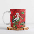 Australian Pelican Ceramic Mug Aboriginal Inspired Christmas - Aussie Hoodie