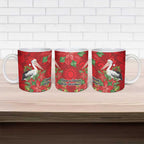 Australian Pelican Ceramic Mug Aboriginal Inspired Christmas - Aussie Hoodie
