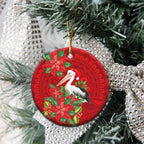 Australian Pelican Ceramic Ornament Aboriginal Inspired Christmas - Aussie Hoodie