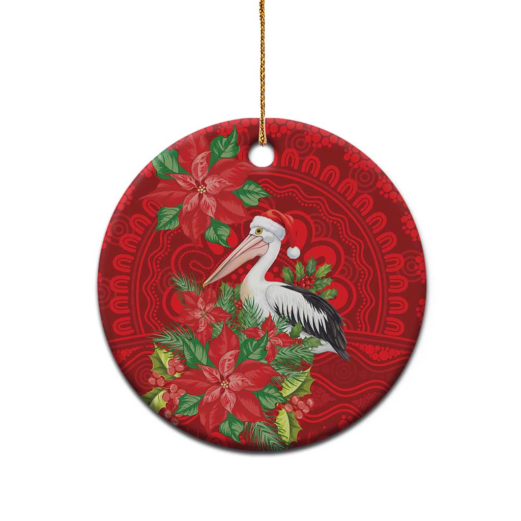 Australian Pelican Ceramic Ornament Aboriginal Inspired Christmas - Aussie Hoodie