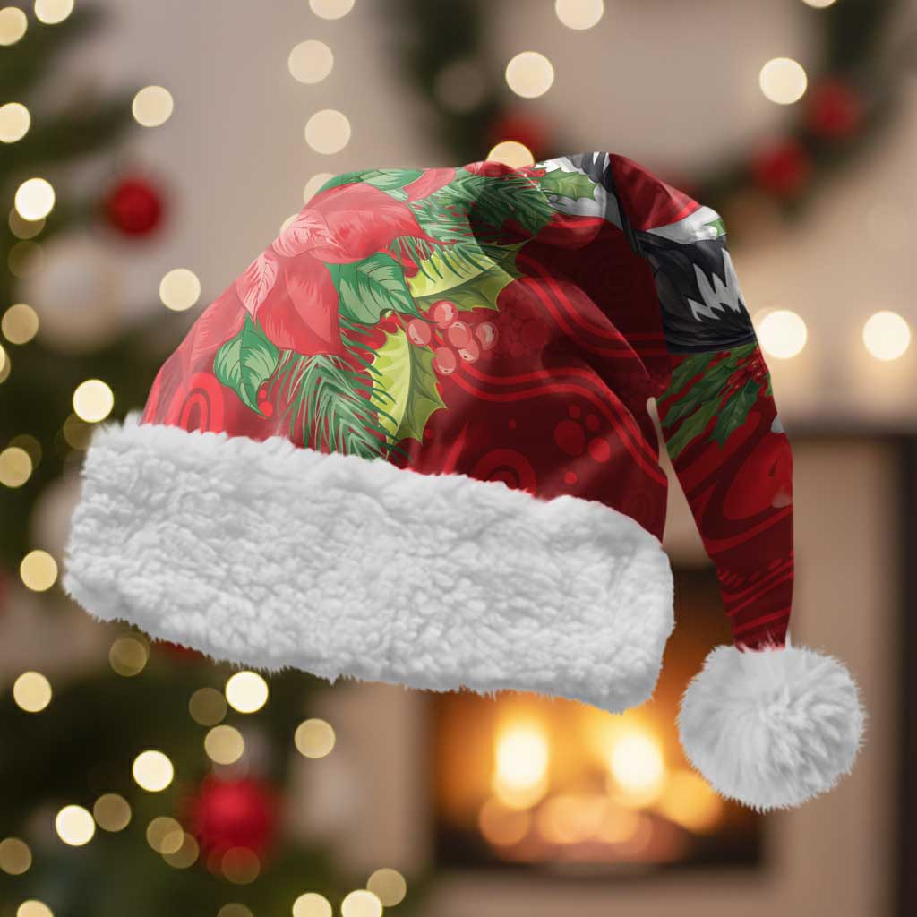Australian Pelican Christmas Santa Hat Aboriginal Inspired Christmas - Aussie Hoodie