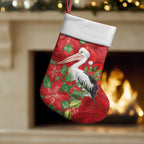 Australian Pelican Christmas Stocking Aboriginal Inspired Christmas - Aussie Hoodie