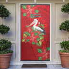 Australian Pelican Door Cover Aboriginal Inspired Christmas - Aussie Hoodie