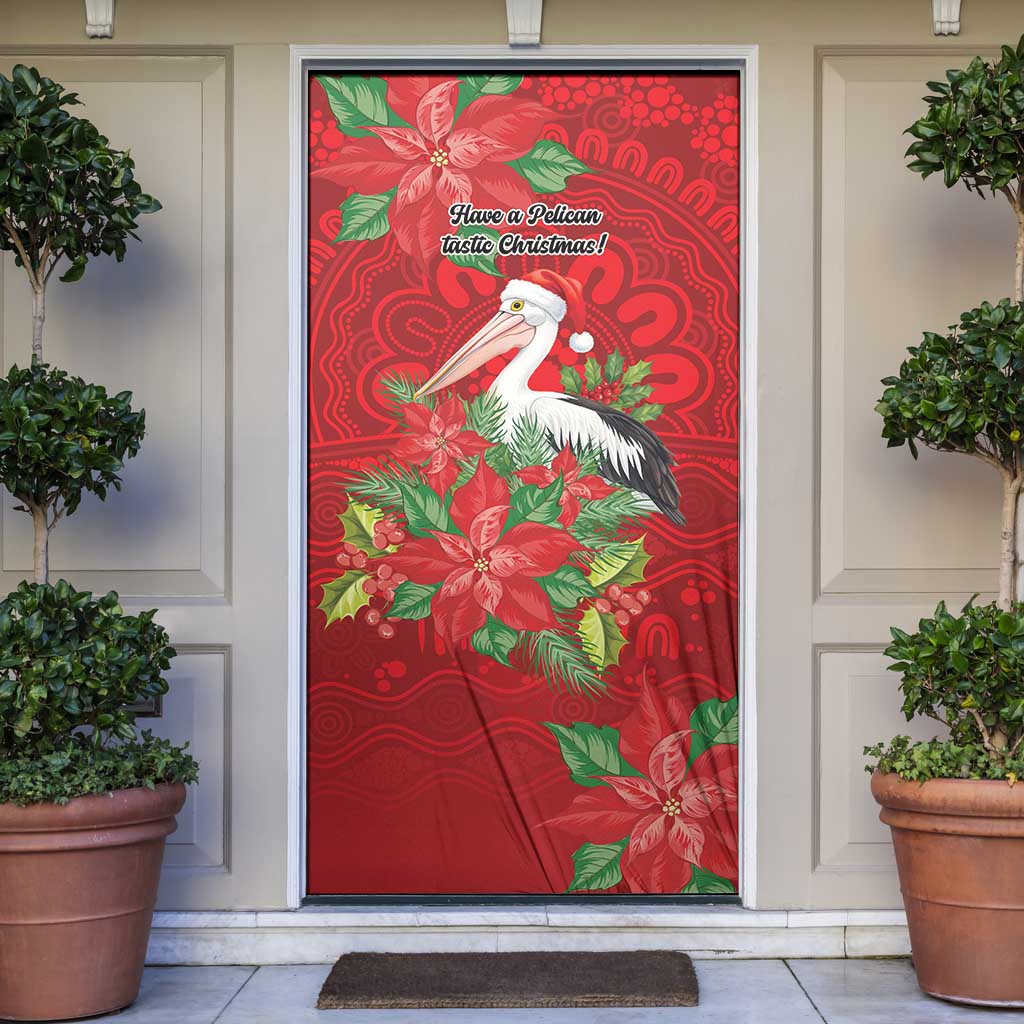 Australian Pelican Door Cover Aboriginal Inspired Christmas - Aussie Hoodie