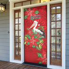 Australian Pelican Door Cover Aboriginal Inspired Christmas - Aussie Hoodie