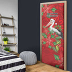 Australian Pelican Door Cover Aboriginal Inspired Christmas - Aussie Hoodie