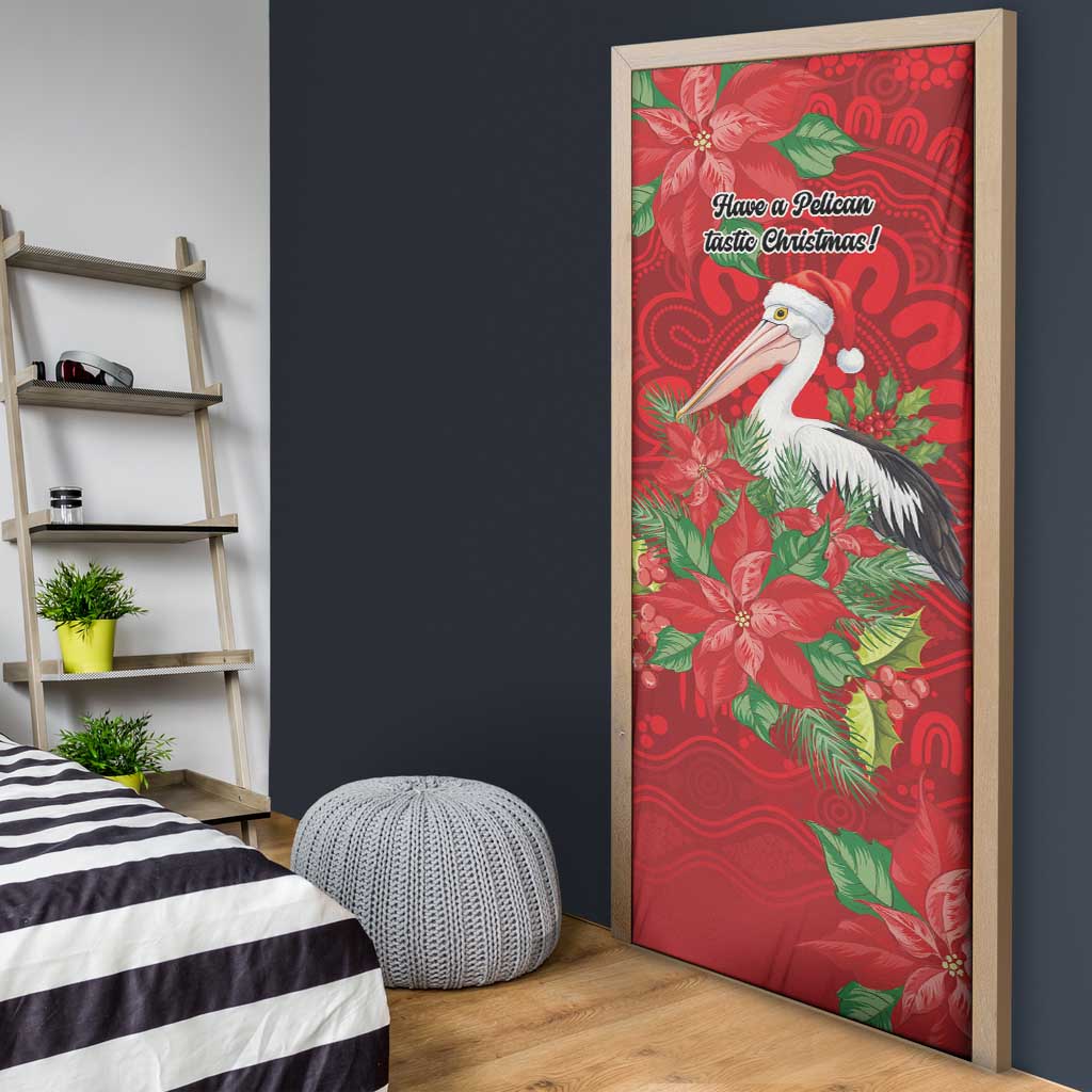 Australian Pelican Door Cover Aboriginal Inspired Christmas - Aussie Hoodie