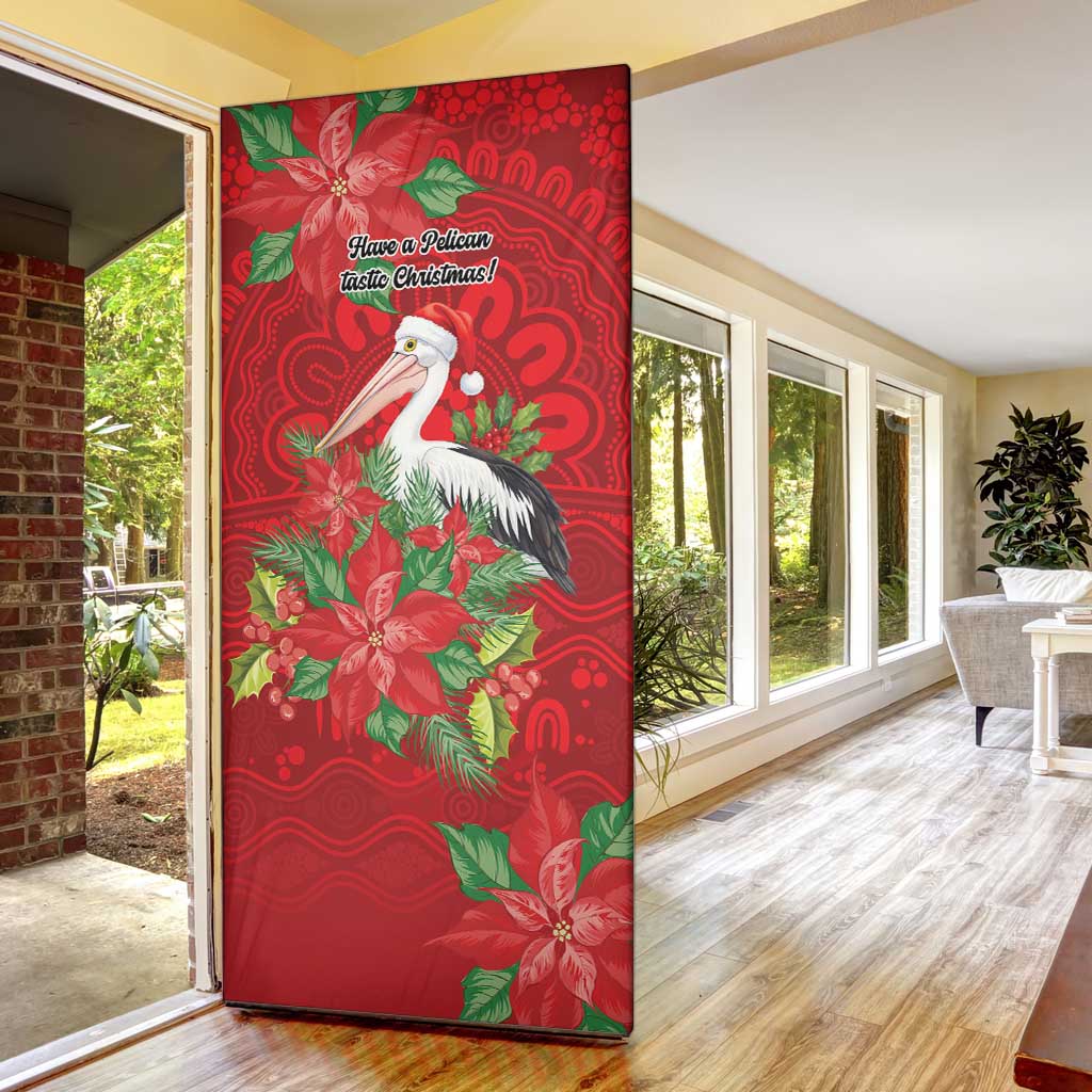 Australian Pelican Door Cover Aboriginal Inspired Christmas - Aussie Hoodie