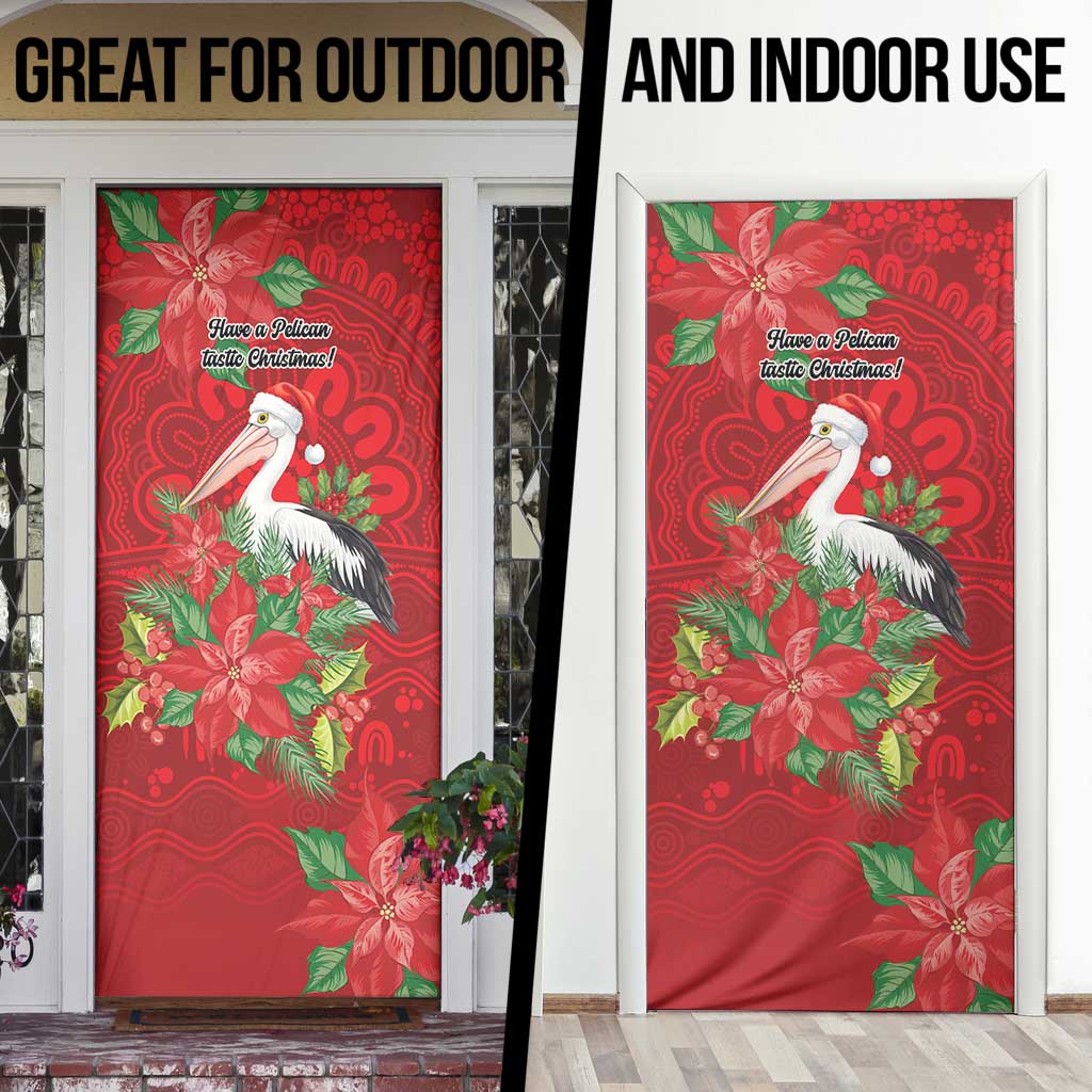 Australian Pelican Door Cover Aboriginal Inspired Christmas - Aussie Hoodie